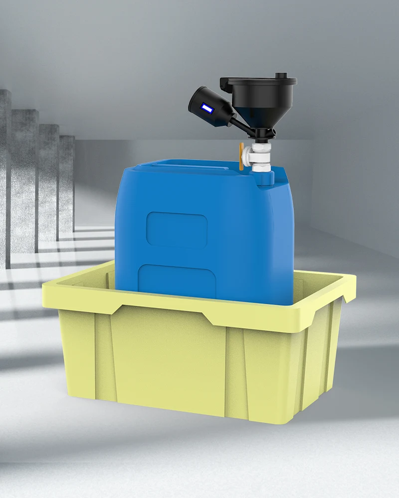 Bundel Corong Limbah Pelarut Kimia